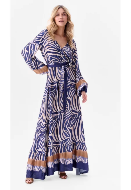 Anex Maxi Dress With Abstract Pattern