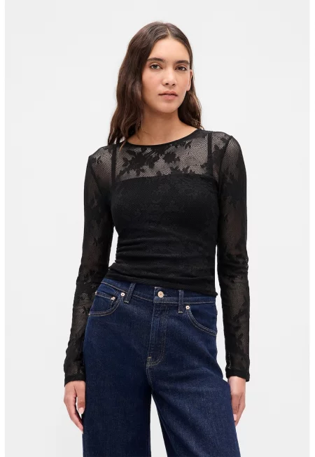 Блуза с дантела