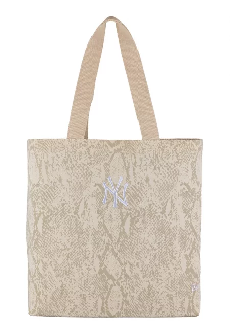 Чанта New York Yankees тип Tote със змийска шарка