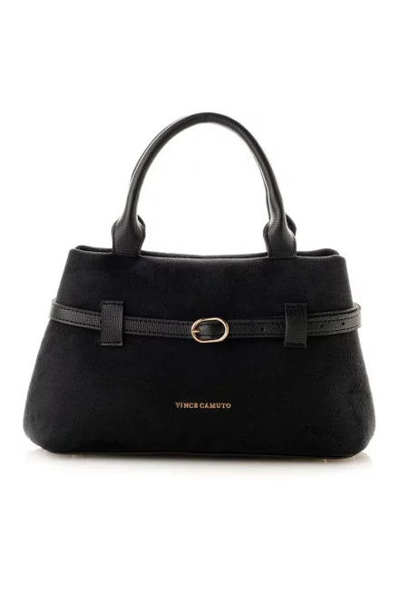 Чанта от еко велур с презрамка през рамо