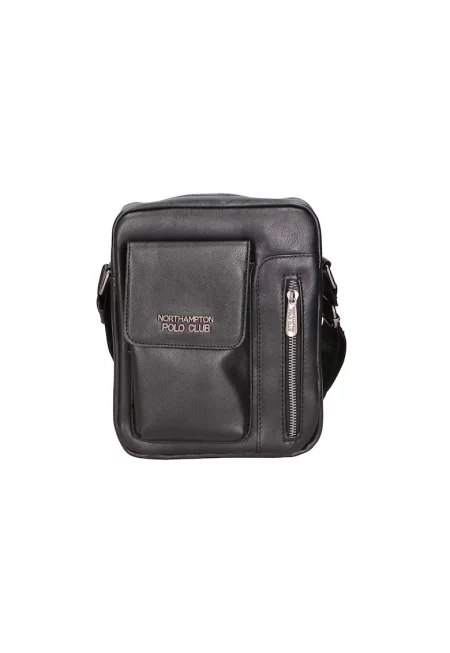 Чанта през рамо от еко кожа - Черен