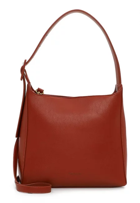 Чанта за рамо от еко кожа - Керемидено червено