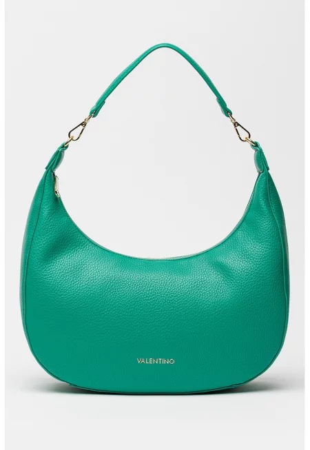 Чанта за рамо от еко кожа с отделящи се презрамки - Аква зелено