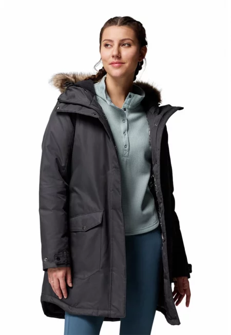 Дълго зимно яке Suttle Mountain - Избеляло черно