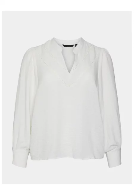 Дамска блуза -  303785284 - Полиестер - Бял