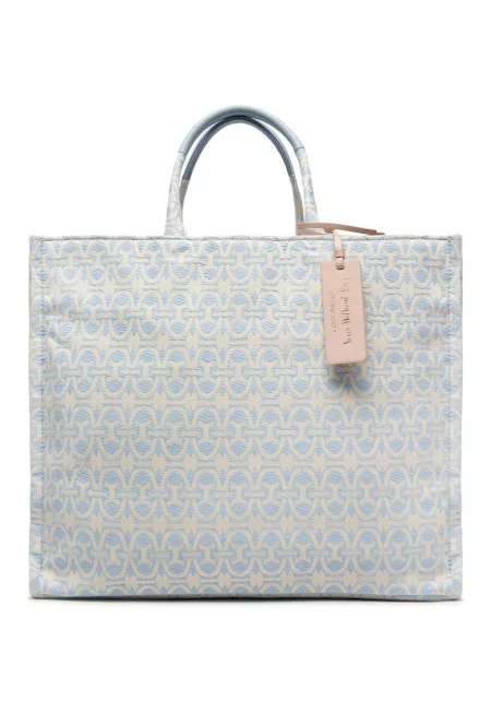 Дамска чанта  MBD 18 01 01 491 - Текстил - Светлосин