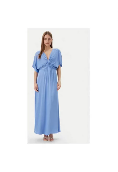 Дамска рокля  MS2516012 - Вискоза - Светлосин