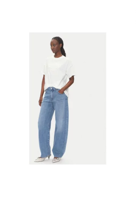 Дамска тениска  RD0119 - Памук - Бял - Бял