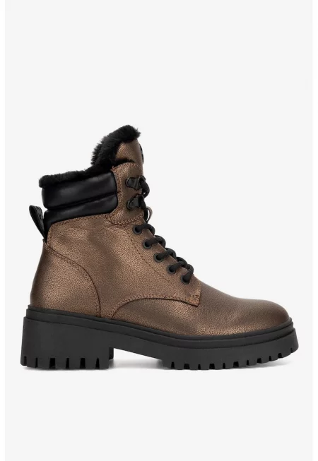 Дамски ботуши  5905588927297 - Синтетичен - Кафяв - Кафяв