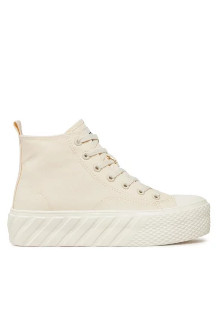 Дамски маратонки  303569174 - Текстил - Екрю