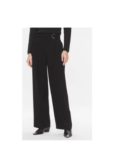 Дамски панталон -  302898640 - Черен