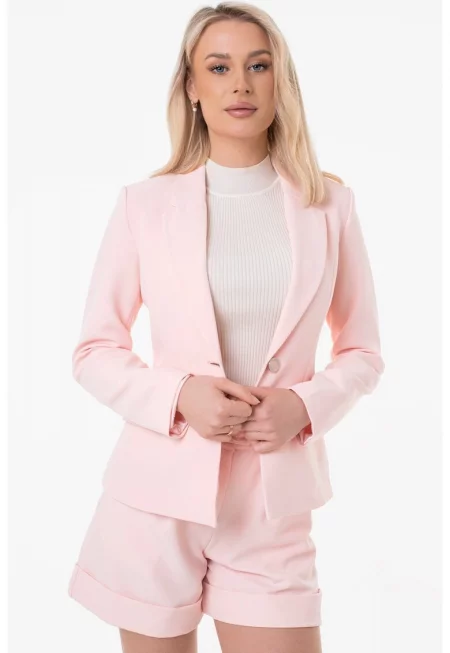 Дамско сако  W3GN33 - Розово