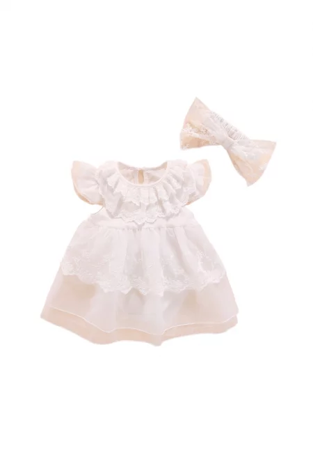 Елегантна рокля с лента за глава за момичета