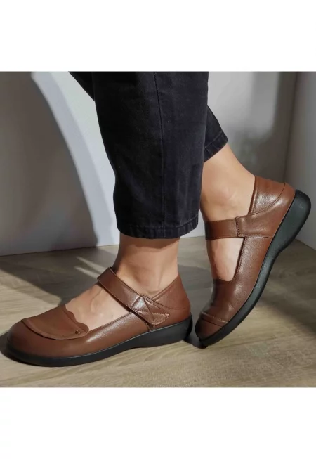 Ежедневни обувки Дамски  220708 Кафяв - Кафяв - Кафяв