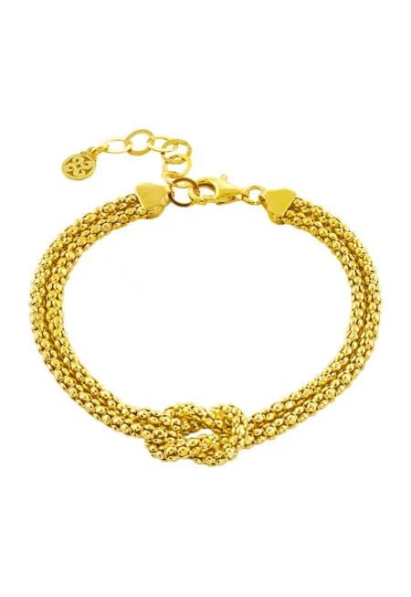 Гривна от стерлингово сребро с покритие от 18K злато