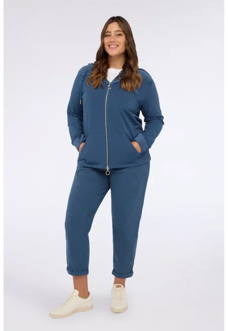 Худи с джобове и цип