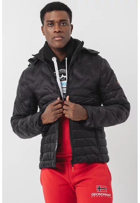 Капитонирано зимно яке Burator - Черен