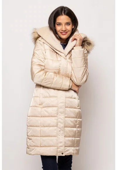 Капитонирано зимно яке Nadella с отделяща се качулка