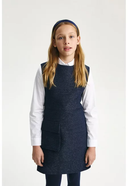 Къса рокля с пришит джоб