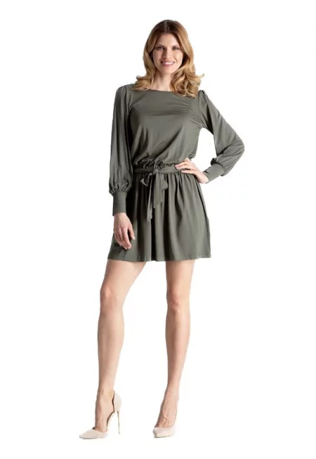 Маслинова дамска макси рокля  Astonors M576