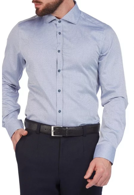 Мъжка риза -  6952 - Синя