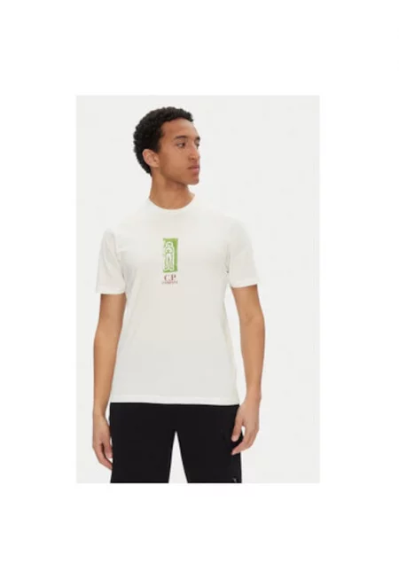 Мъжка тениска CP Company - 18CMTS310A005431G - Памук - Бяла