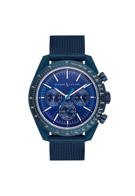 Мъжки часовник  MXG3124 син 43мм метален кварцов 5ATM
