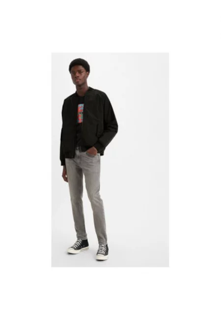 Мъжки дънки -  303663582 - Памук/Тенсел - Сив