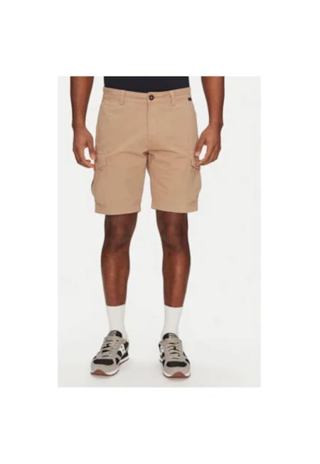 Мъжки шорти  NP0A4HOTN1Q1 - памук - бежов - Бежов