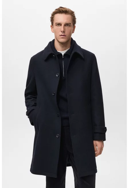 Палто с вълна - Ултрамарин синьо