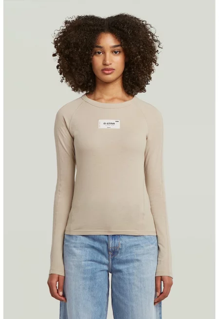 Памучна блуза с дълги ръкави