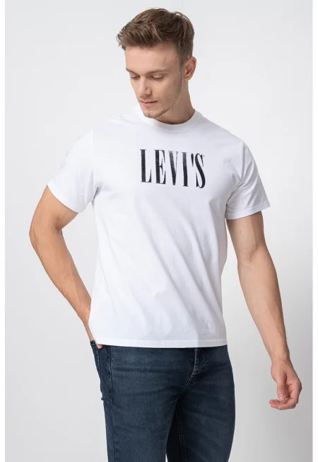 Памучна тениска със свободна кройка