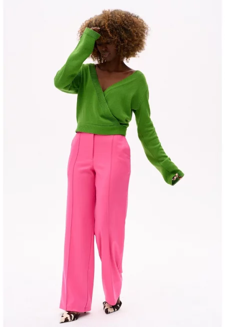 Панталони с широк силует Деми