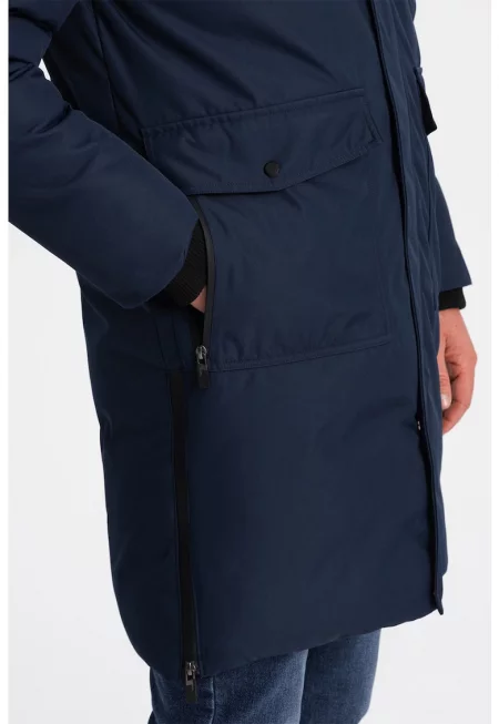 Парка с качулка и джобове с цип