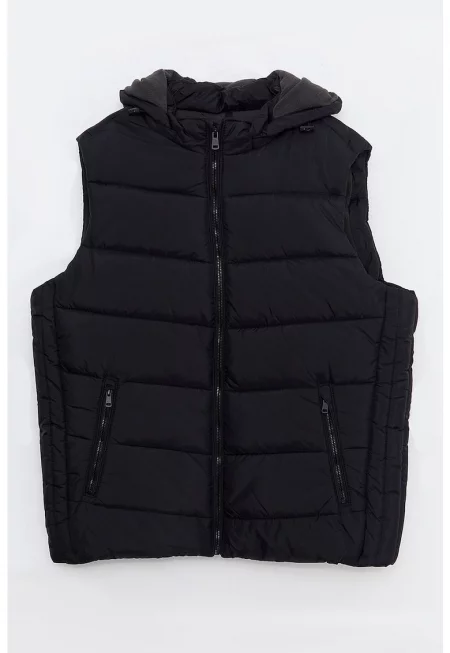 Подплатен елек с качулка