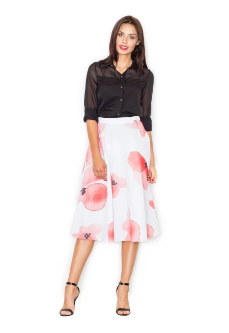 Пола  M495 с щампа 4 - Бял