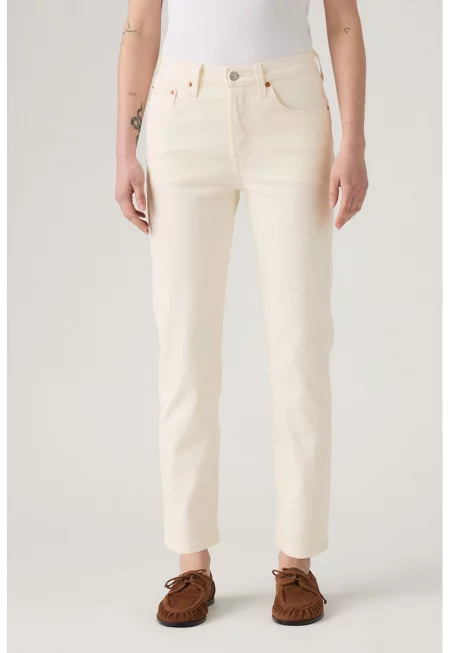 Прави дънки 501® над глезена - Бледожълт/Бледочервен/Карамел