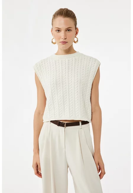 Пуловер с къси ръкави