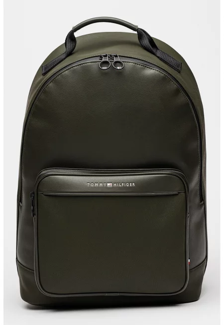 Раница Foundation от еко кожа с платнени детайли