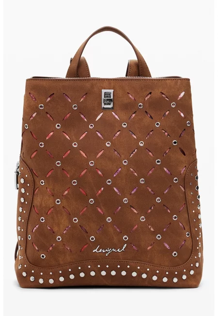 Раница от еко кожа с перфорации