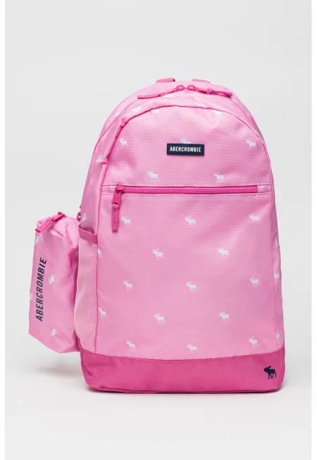 Раница с отделящ се несесер с цепи - Розово