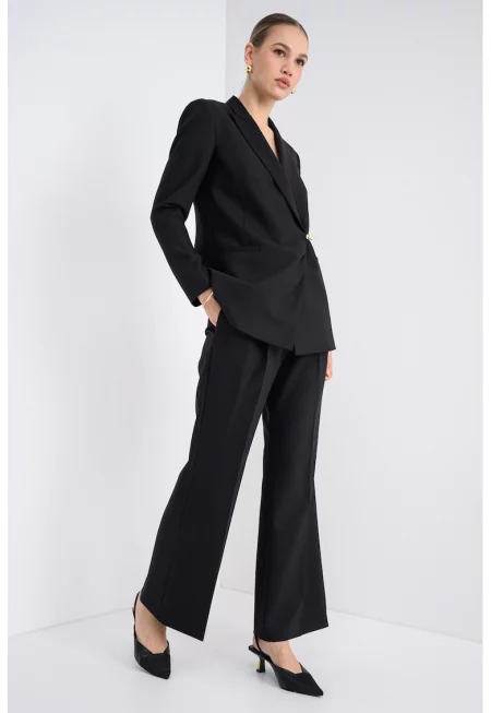 Разкроен панталон с басти