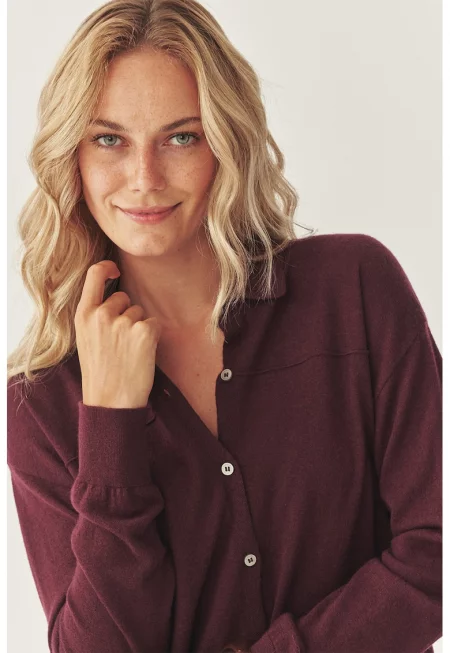 Риза с вълна с яка