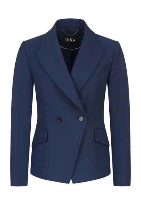 Сако с изрязани ревери и два реда копчета