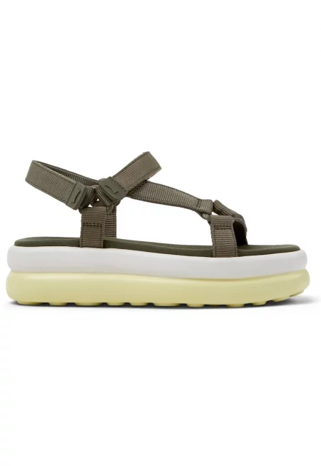 Сандали Pelotas с равна платформа - Зелен
