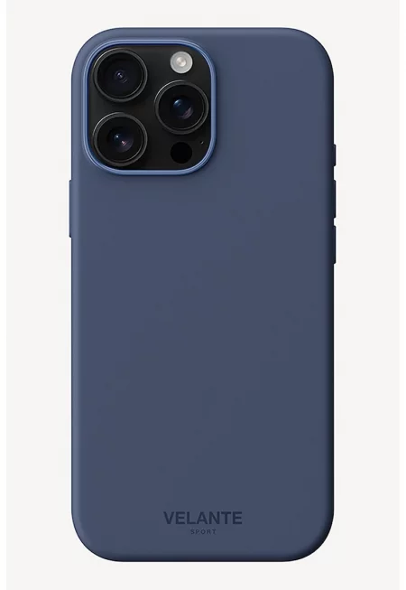 Силиконов калъф за MagSafe iPhone 16 Pro Max - Тъмносин