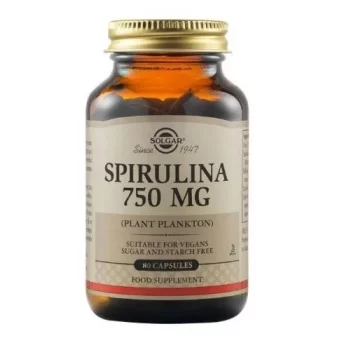 СОЛГАР Спирулина 750 мг. капсули x 80