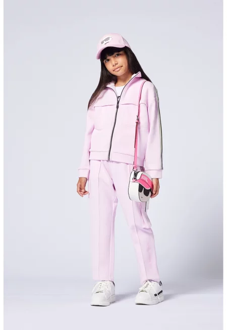 Спортен панталон с джобове - Пастелнорозов