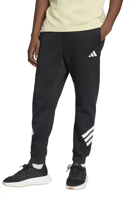 Спортен панталон с памук с лого - Черен