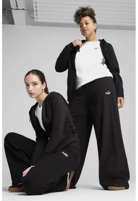 Спортен панталон с широк крачол и лого